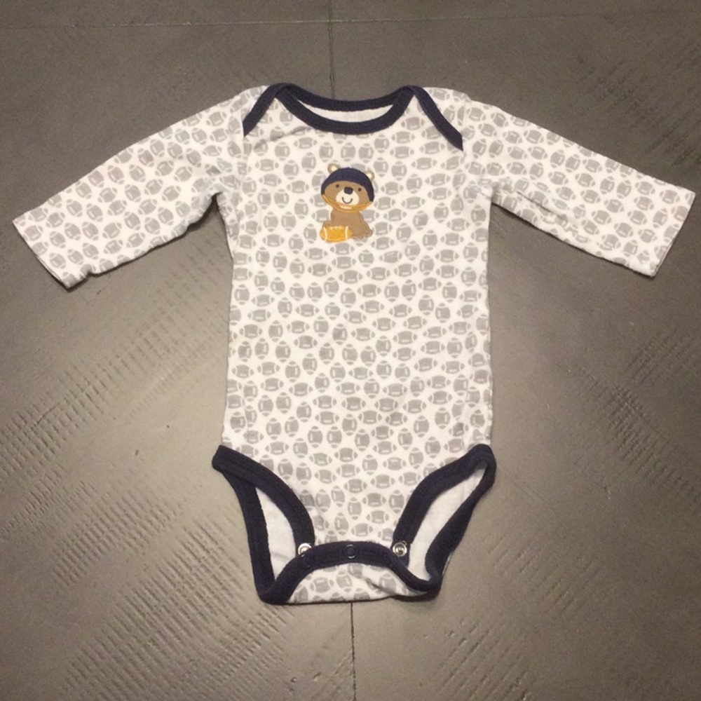 Carter’s Long Sleeve Onesie w/ Overlap Shoulder